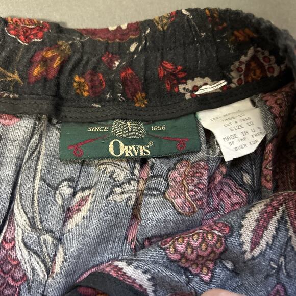 Orvis Women's Floral Maxi Skirt Vintage Size 10 Wrap Style Cottagecore Prairie - Picture 3 of 7